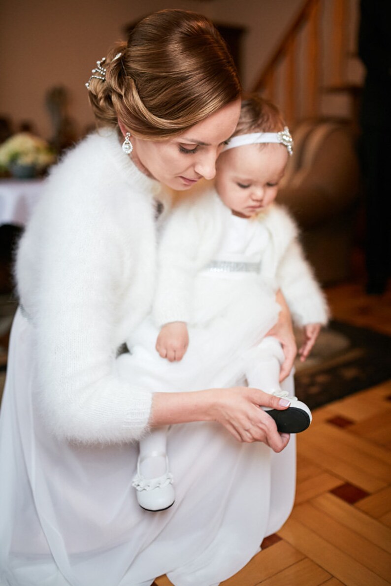 Wedding Bolero 100 angora rabbit Kate Middleton Sweater