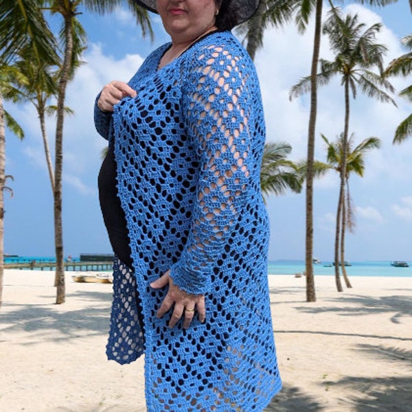 Crochet Cover Ups Plus Size Etsy