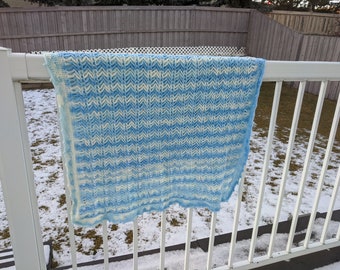 41x32" Handmade Crochet Newborn Unisex Crib Size Baby Blanket, Photography Props, Baby Wrap Blanket, Baby shower Gift, Baby Carrier Blanket