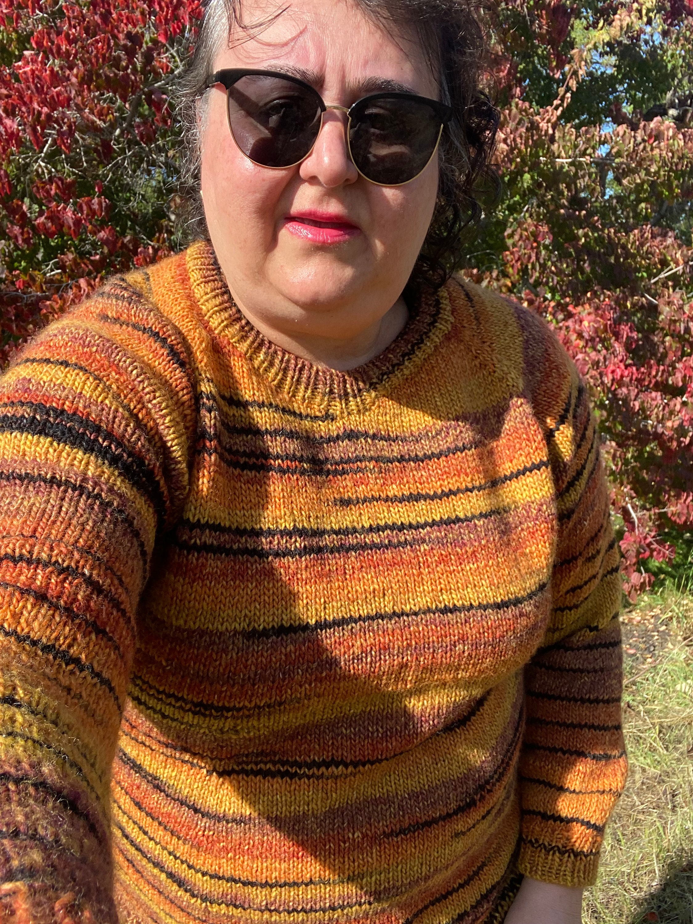 Fall Color Sweagers Hand Knitted Unisex Sweater: Fall Colors Wool Blend, M-3X Large - Etsy ...