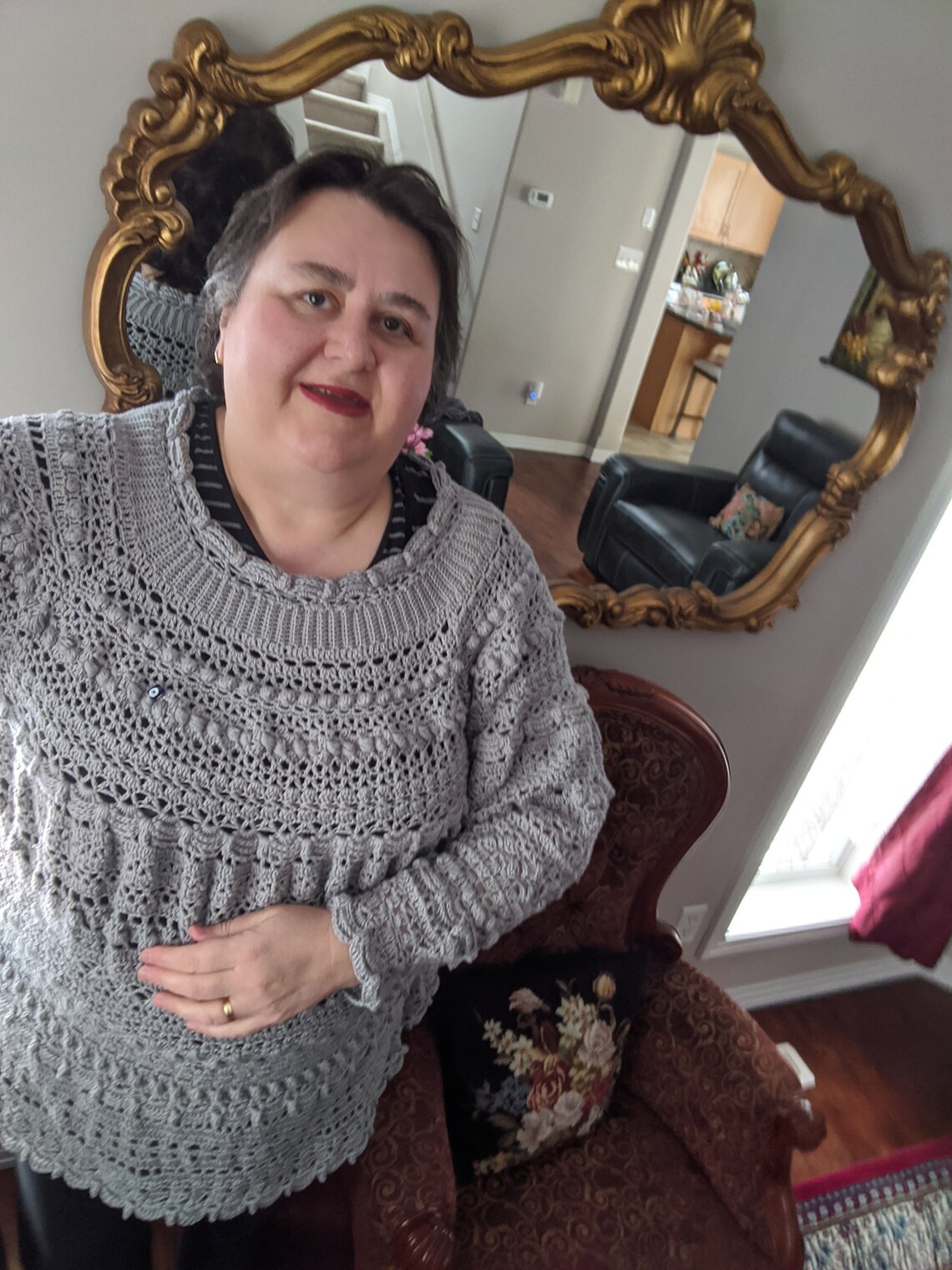 Plus Size Sweater Crochet Bamboo Blend Plus Size Long Etsy Canada