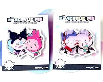 Chiikawa Nurse and Sanrio 2" Acrylic Pin