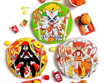 2.4in Dinner Plate Pins ft. Yi Xi, Femtanyl, Kasane Teto