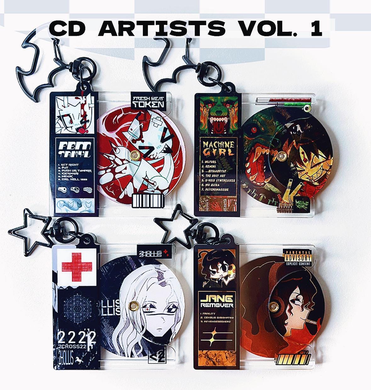 CD Artists Vol. 1 FEMTANYL, Machine Girl, 2hollis, Jane Remover - Etsy