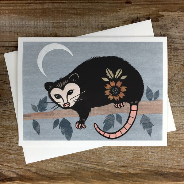 Goodnight Possum - Greeting Card