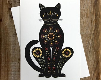 Cat - Greeting Card