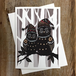 Hooting Hatters - Greeting Card