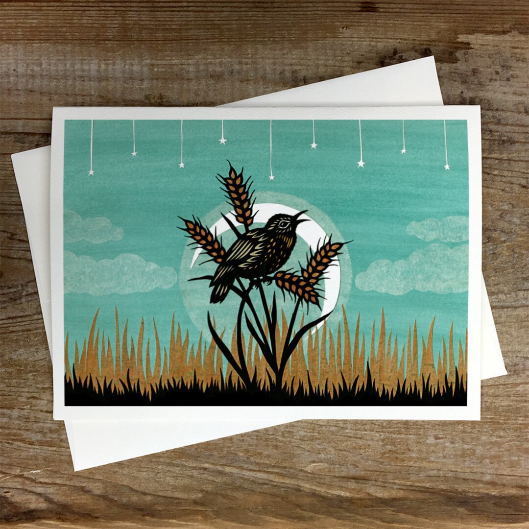 Like A Bell Rung Deep Greeting Card Etsy