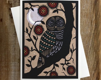 Barred Owl - Greeting Card