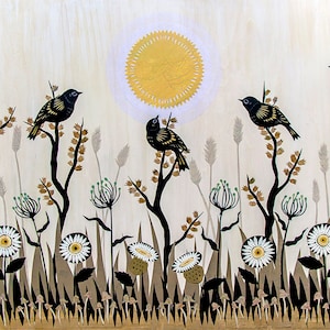 Summers Parting Sighs - 16 x 20 inch Cut Paper Art Print