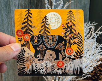 The Fortune Telling Observer - Square Glossy Vinyl Sticker