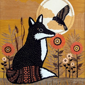 Messenger From Beyond - 16 x 20 inch Cut Paper Art Print