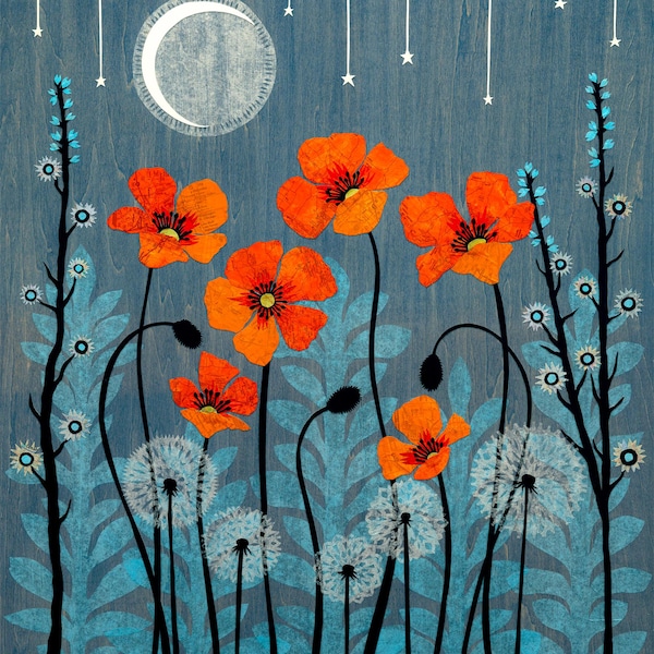 Serenade The Stars - 28 x 33 cm konsttryck av papper