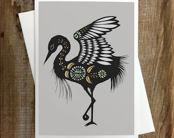 The Heron - Greeting Card