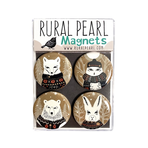 Magnet America Pastel Flower Car Magnets - Set Of 4 Decorative Refrigerator & Vehicle Magnets