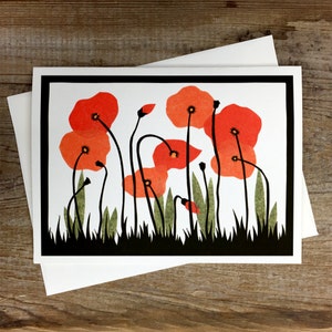Poppy Field - Greeting Card