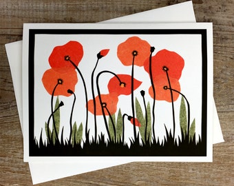 Poppy Field - Greeting Card