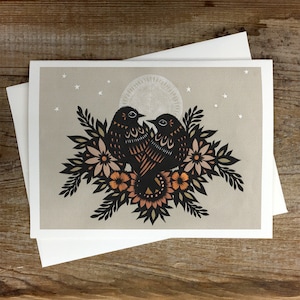 Pájaros de la misma pluma - Tarjeta de felicitación