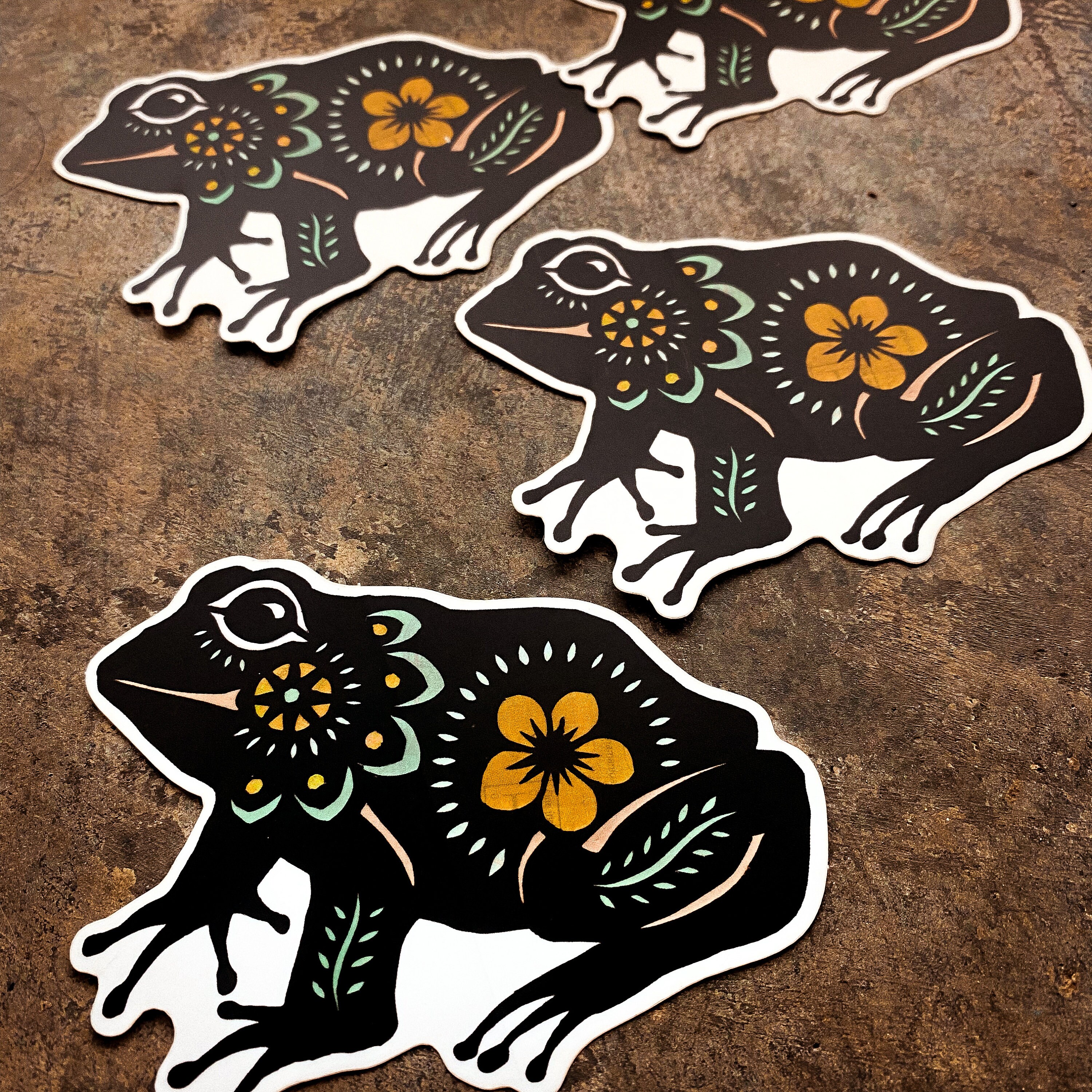 Frog Matte Vinyl Sticker - Etsy