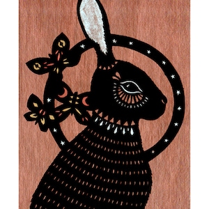 Whispering Secrets - 5 x 7 inch Cut Paper Art Print