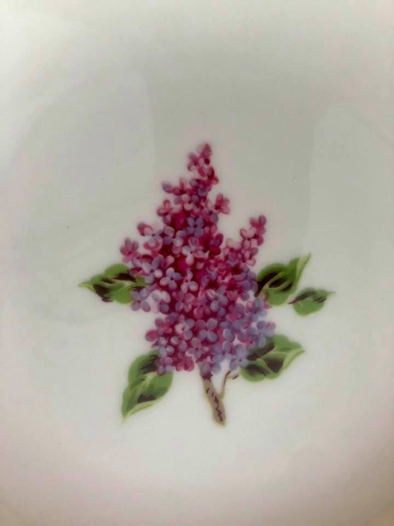 Lilac China Plates by Fine Arts China 1950's Mid-Century | Etsy