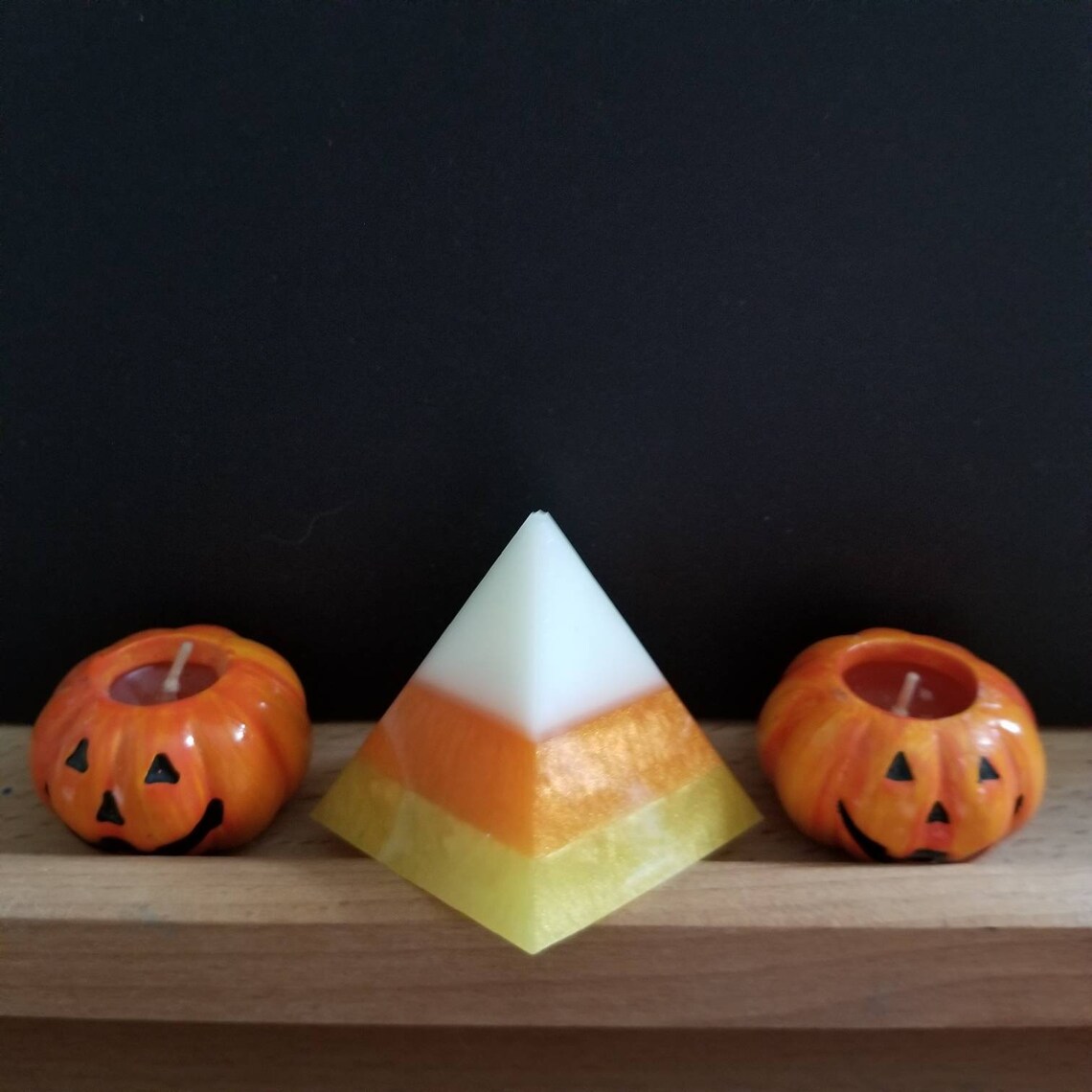 Candy corn pyramid candy corn Halloween pyramid pyramid Etsy