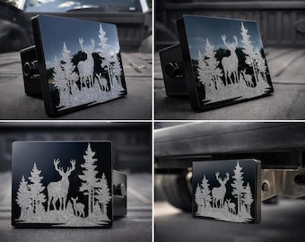 Cubierta personalizada para enganche de remolque / Tapón receptor de 2” / Cubierta para enganche de camión / PETG y acrílico duraderos / Cubierta personalizada para enganche de remolque