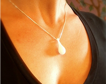 Mother's Milk Glass Pendant Breastfeeding Jewelry