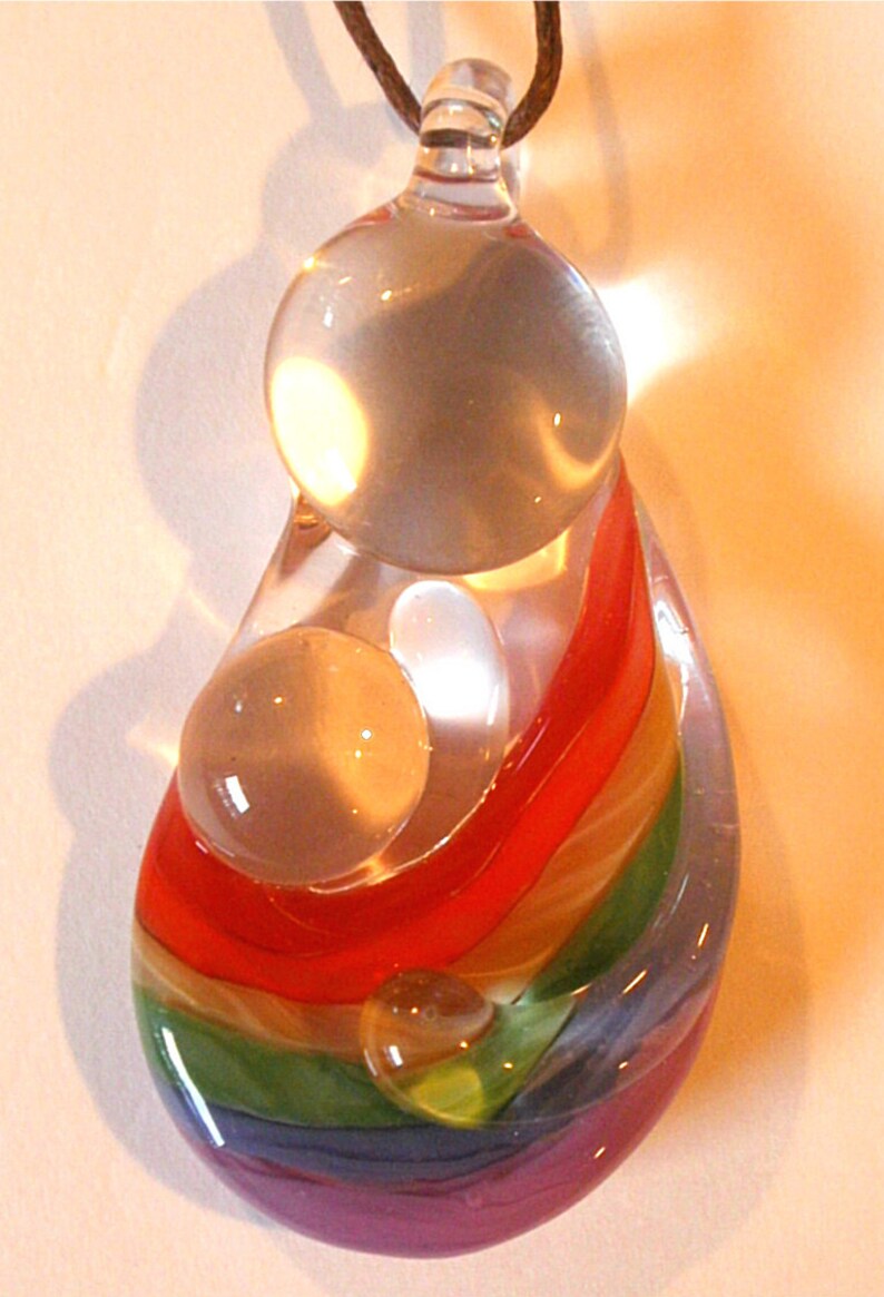 Rainbow Babywearing Glass Ornament Pendant Attachment Etsy