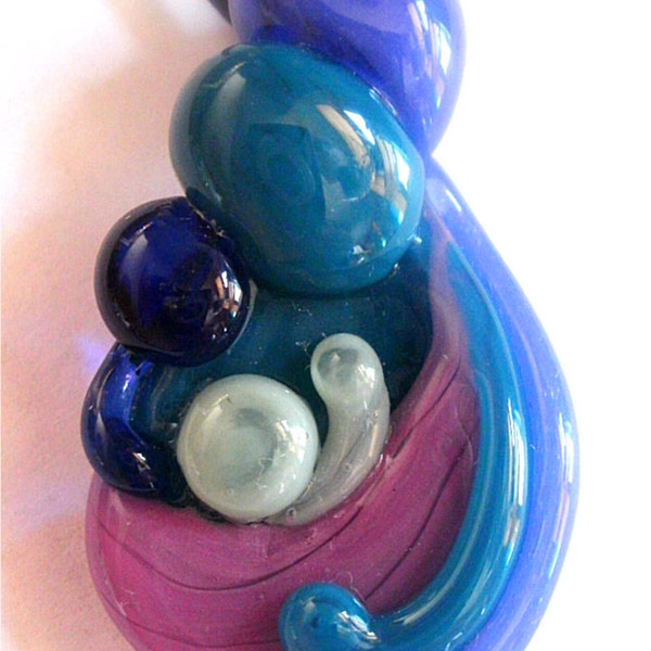 Glass Pendant Babywearing Family of 4 with Mother Father Brother Sister Sibling Attachment Parenting Jewelry