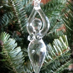 Hand Blown Glass Goddess Suncatcher Ornament image 3