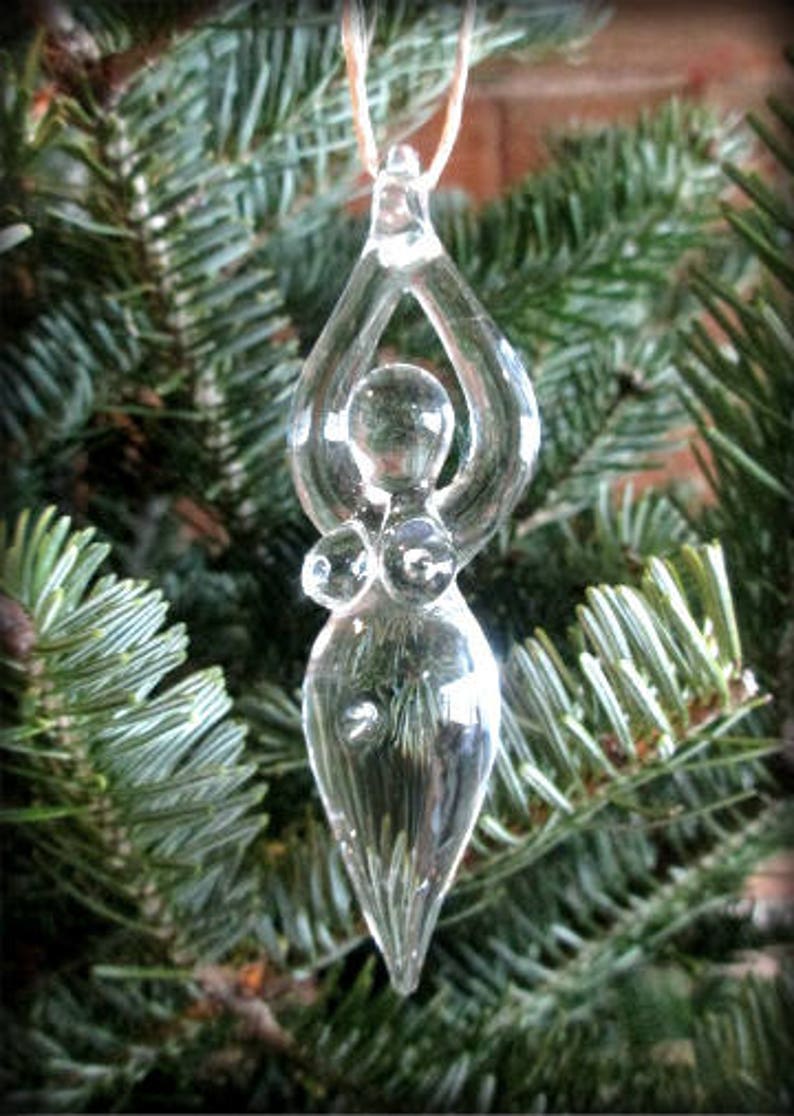 Hand Blown Glass Goddess Suncatcher Ornament image 3