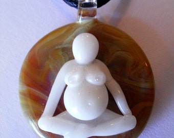 Zen Mama Pregnancy Birth Yoga Meditation Necklace Pendant