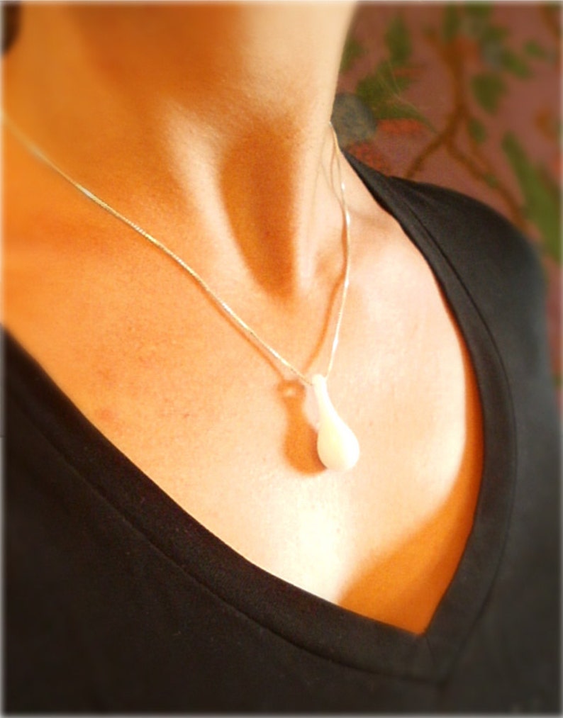 Mother's Milk Glass Pendant Breastfeeding Jewelry Etsy
