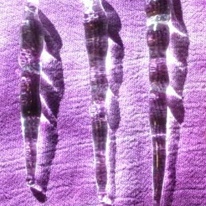 Blown Glass Icicles Handmade Holiday Winter Ornaments single, sets of 6, or by the dozen image 6