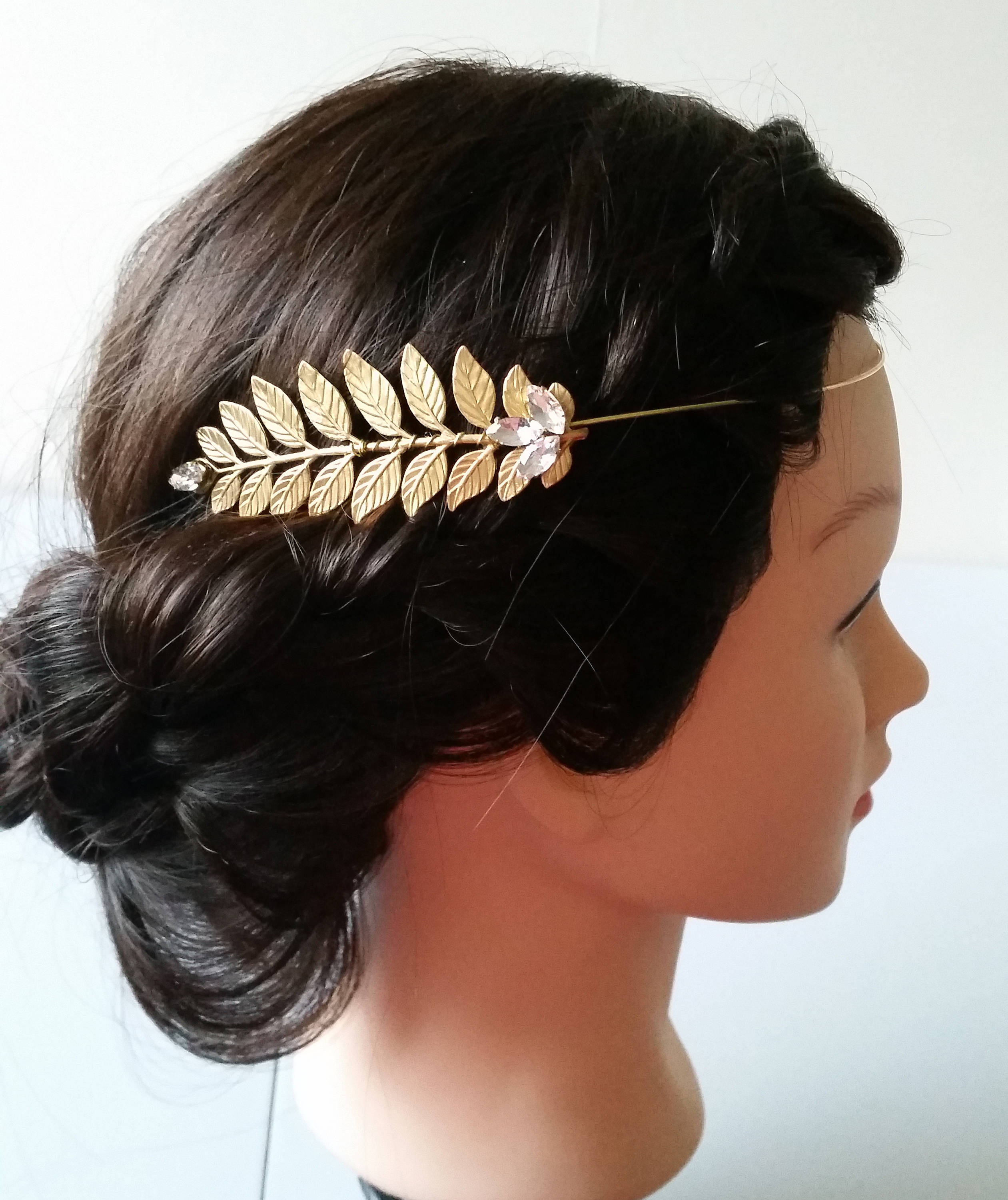 Gold Laurel Leaf Headband Laurel Vine Crown Laurel Leaf Etsy UK