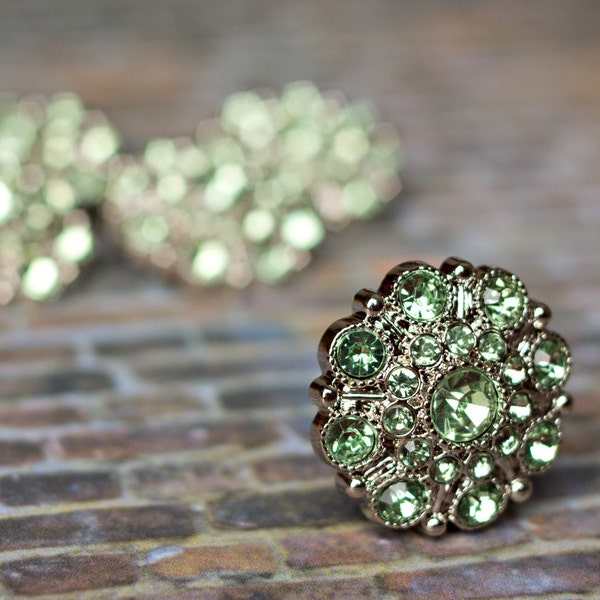 Rhinestone Buttons - Etsy