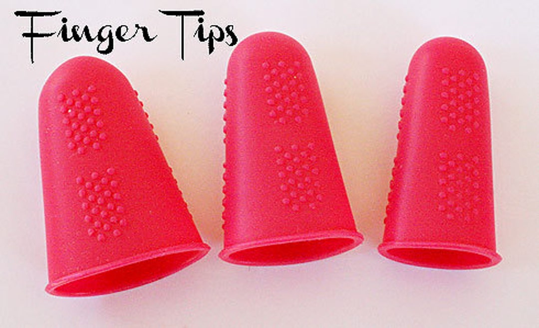 Silicone Fingertips, Finger Tips - Shocking Pink - Etsy