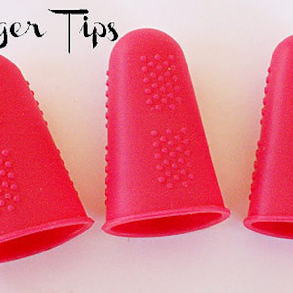 Silicone Fingertips, Finger tips - Shocking Pink