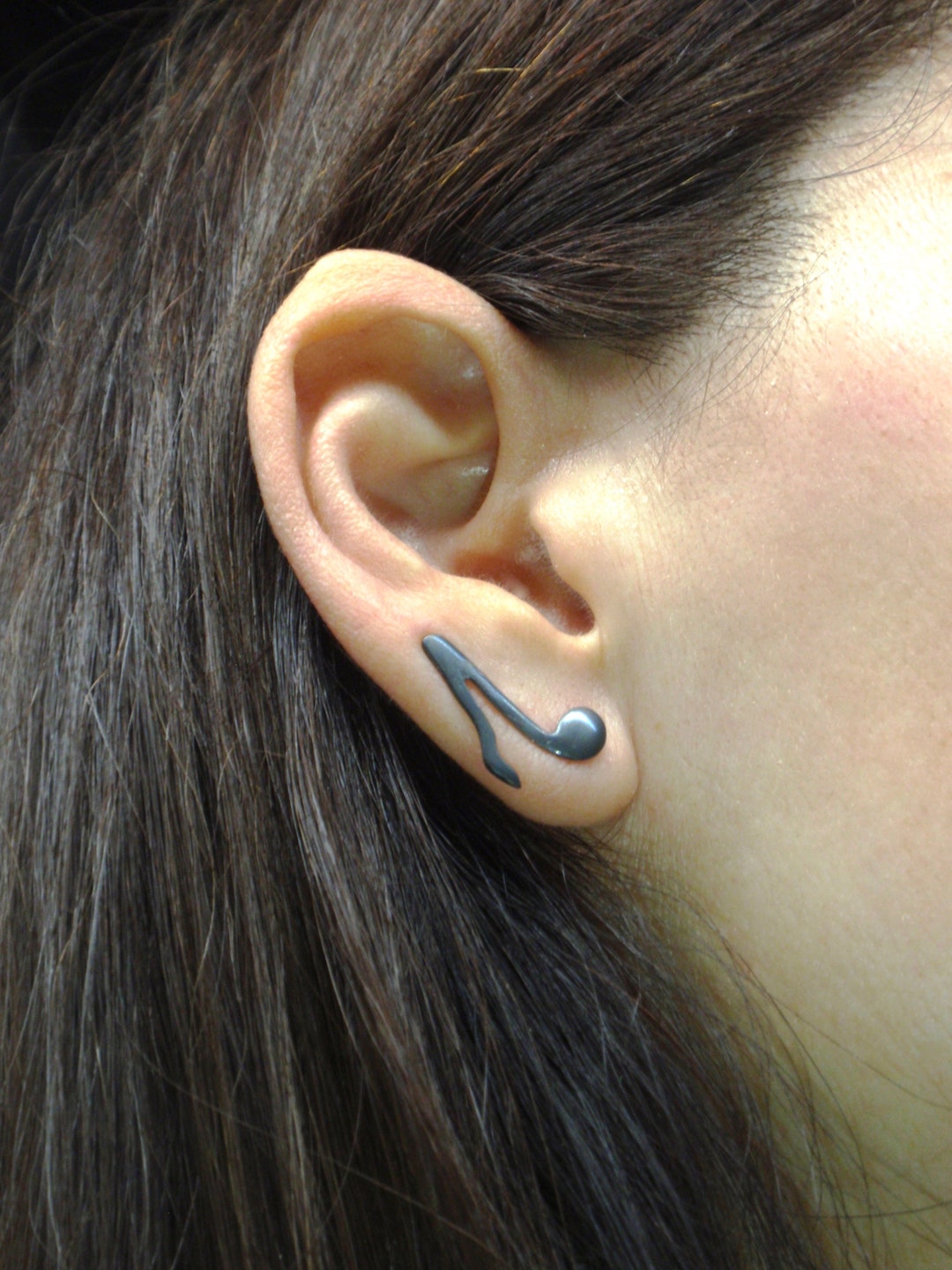 Music Notes Ear Climber Earrings Ear Crawlers Valentines Gift for Him