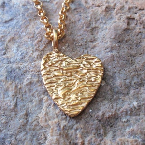 gold heart necklace layering necklace gold plated sterling silver heart pendant charm bridal necklace gift for her mothers day love necklace image 1