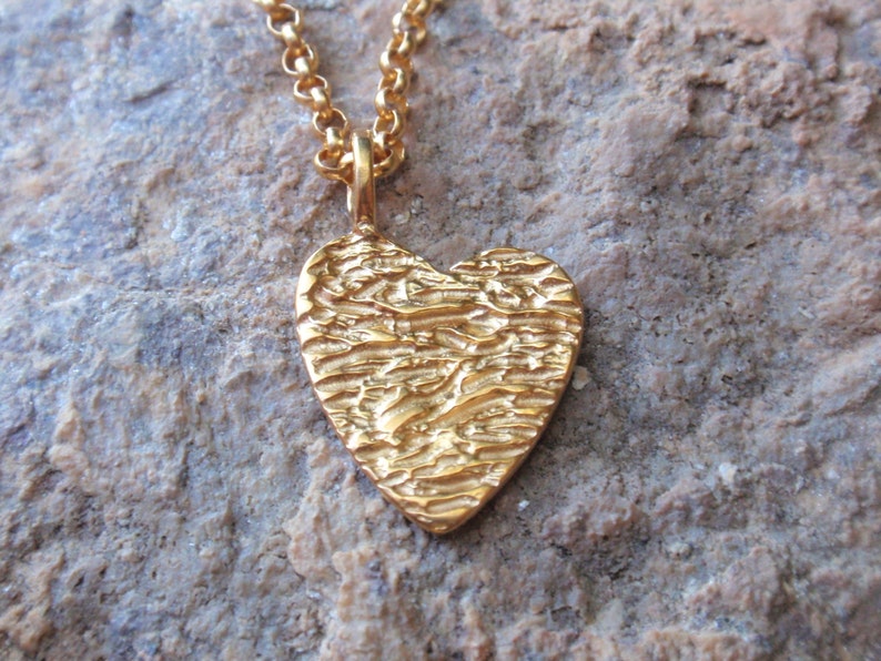 gold heart necklace layering necklace gold plated sterling silver heart pendant charm bridal necklace gift for her mothers day love necklace image 1