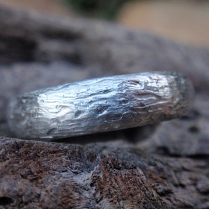 twig wedding band ring in sterling silver for men and women 5mm handmade rustic jewelry