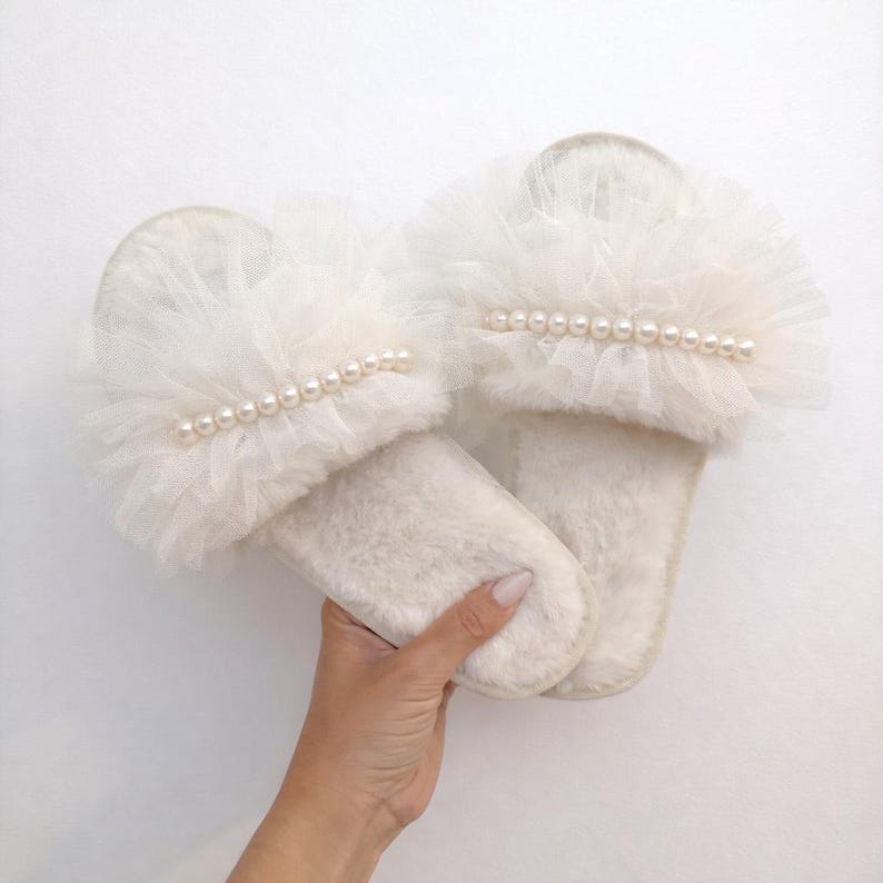 Cozy slippers wedding day comfort bridal party gifts