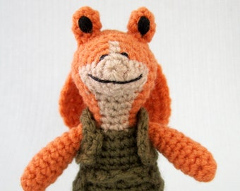 Jar Jar Binks - Star Wars Mini Amigurumi Muster PDF - Häkelanleitung