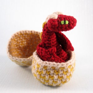 Tiny Dragon Hatchlings in Eggs Amigurumi Patterns PDF Crochet Patterns image 8