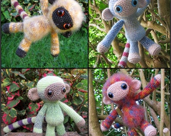 Woolly Monkey Amigurumi Pattern PDF - Crochet Pattern