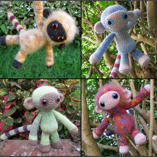 Amigurumipatroon wolharige aap (pdf) - haakpatroon