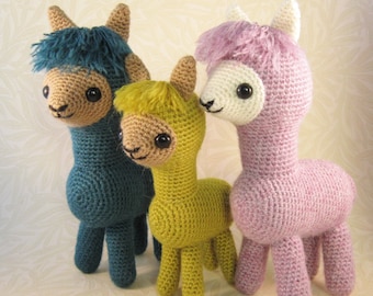 Alpaca Family Amigurumi Pattern PDF - Crochet Pattern