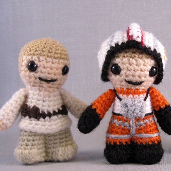 Luke Skywalker - Farm Boy und Pilot - Star Wars Mini Amigurumi Häkelanleitung PDF - Häkelanleitung